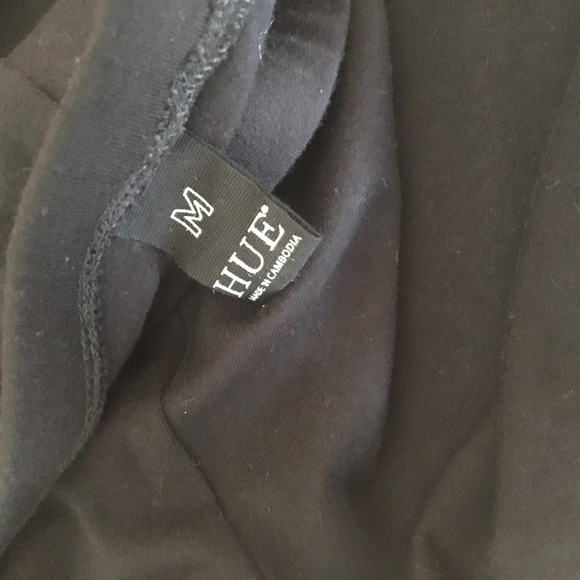 HUE Black Cotton/Spandex Leggings - Picture 2 of 3